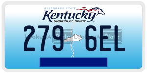 2796EL  license plate in KY