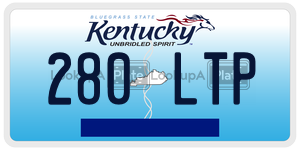 280LTP  license plate in KY