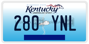 280YNL  license plate in KY