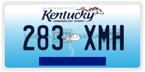 283XMH  license plate in KY