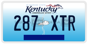 287XTR  license plate in KY