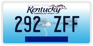 292ZFF  license plate in KY