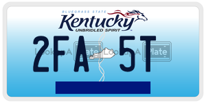 2FA5T license plate in Kentucky