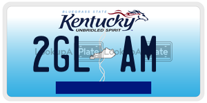 2GLAM  license plate in KY