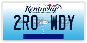 2ROWDY  license plate in KY