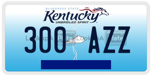 300AZZ  license plate in KY