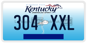 304XXL license plate in Kentucky
