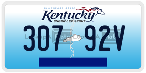 30792V  license plate in KY