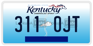 3110JT license plate in Kentucky