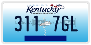 3117GL  license plate in KY