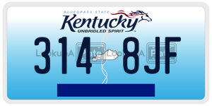 3148JF  license plate in KY