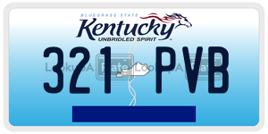 321PVB  license plate in KY