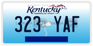 323YAF  license plate in KY