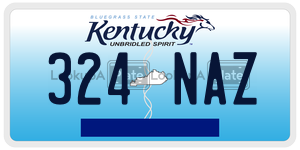 324NAZ  license plate in KY