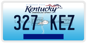 327KEZ license plate in Kentucky