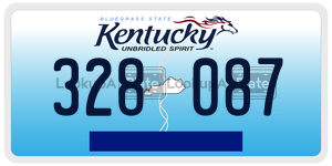 328087  license plate in KY