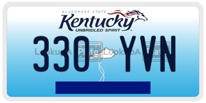 330YVN  license plate in KY