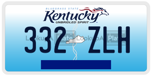 332ZLH  license plate in KY