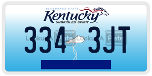 3343JT  license plate in KY