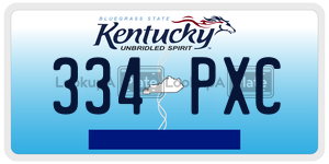 334PXC  license plate in KY