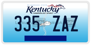 335ZAZ  license plate in KY