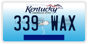 339WAX  license plate in KY