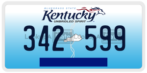 342599  license plate in KY