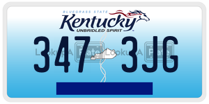 3473JG  license plate in KY
