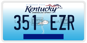 351EZR  license plate in KY