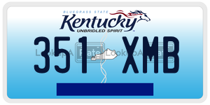 351XMB  license plate in KY