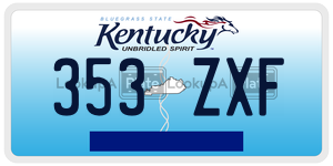 353ZXF  license plate in KY