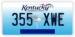 355XWE  license plate in KY