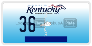 36  license plate in KY