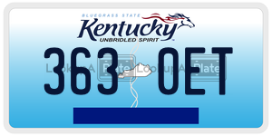 3630ET  license plate in KY
