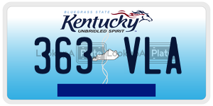 363VLA  license plate in KY