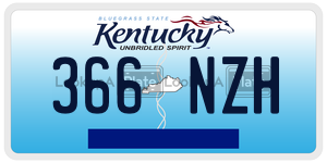 366NZH  license plate in KY
