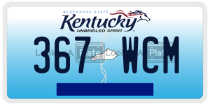 367WCM  license plate in KY