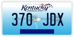 370JDX  license plate in KY