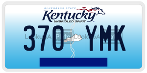 370YMK  license plate in KY