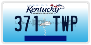 371TWP  license plate in KY