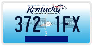 3721FX  license plate in KY
