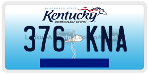376KNA  license plate in KY