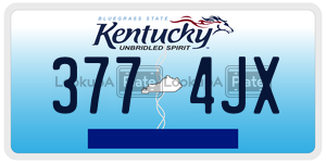 3774JX  license plate in KY