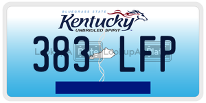 383LFP  license plate in KY