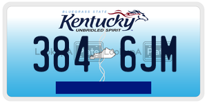 3846JM  license plate in KY