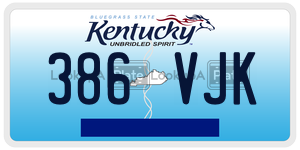 386VJK  license plate in KY