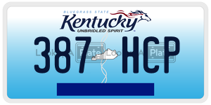 387HCP license plate in Kentucky