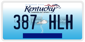 387HLH  license plate in KY