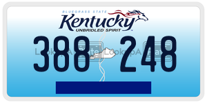 388248  license plate in KY