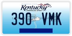 390VMK  license plate in KY